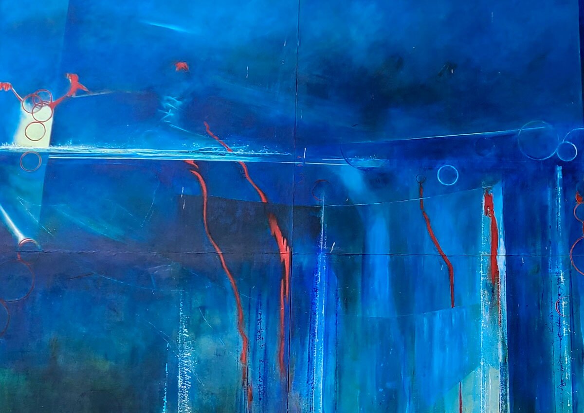 Painting by Royden Josephson