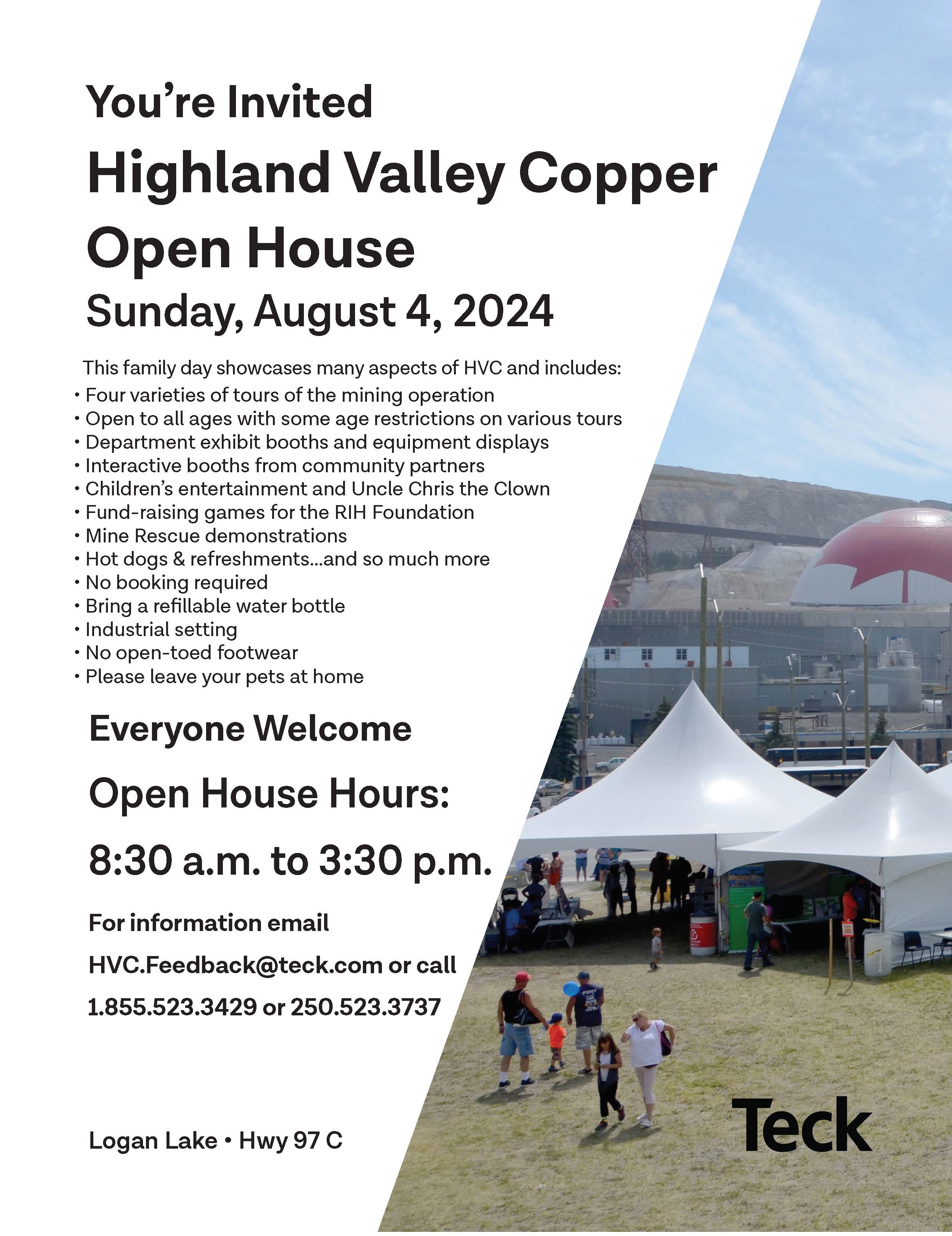 Highland Valley Copper Open House