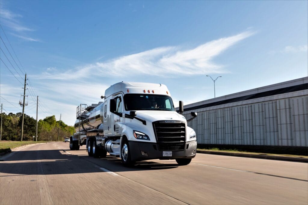 Trimac Truck on the road